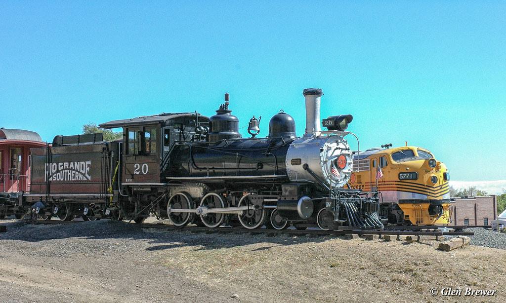 Rio Grande Southern motor no. 7 at Colorado Railroad Museum