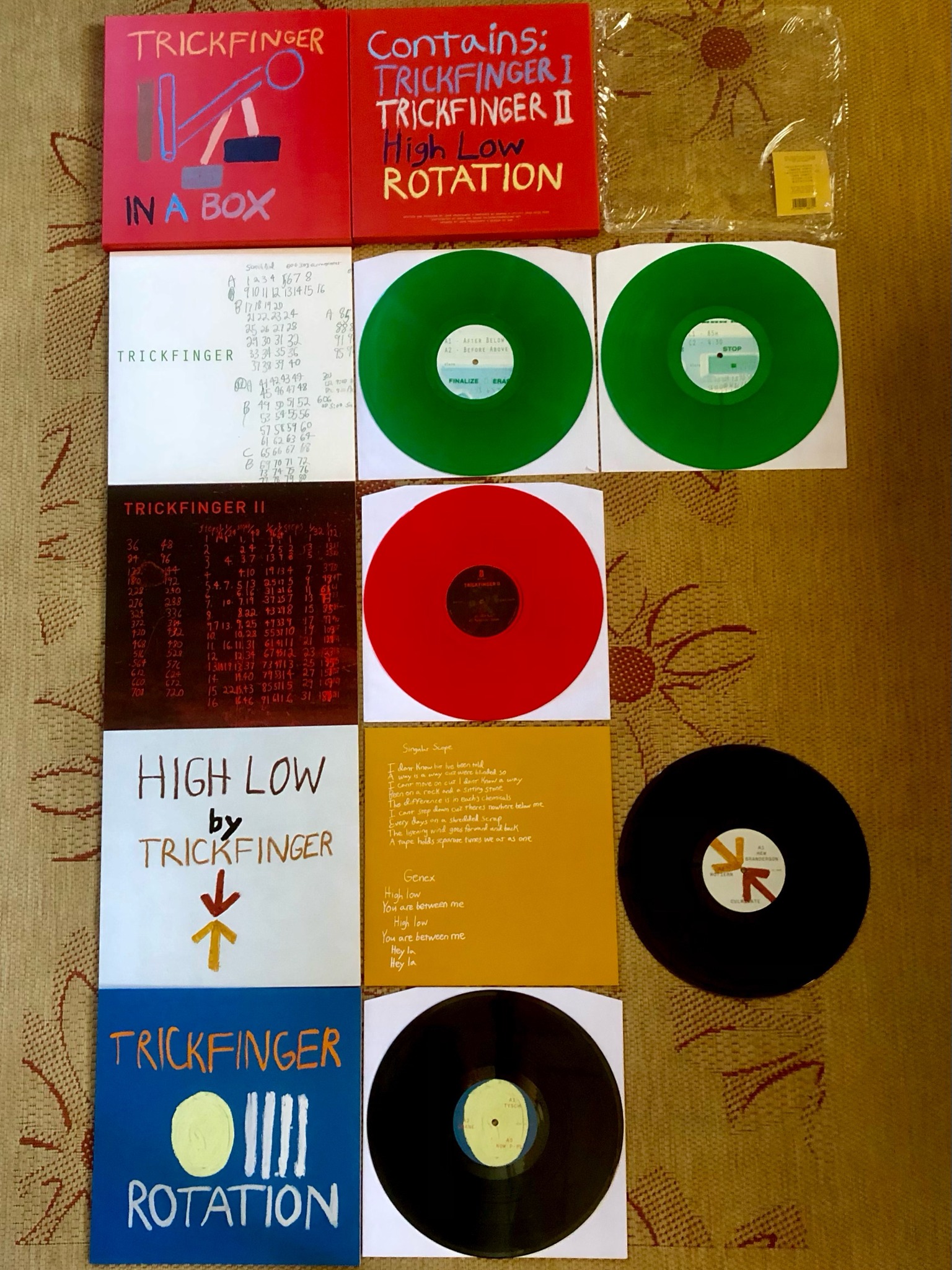 JOHN FRUSCIANTE ２枚セット　レコード Some photos of John Frusciante's In A Box box set, released today