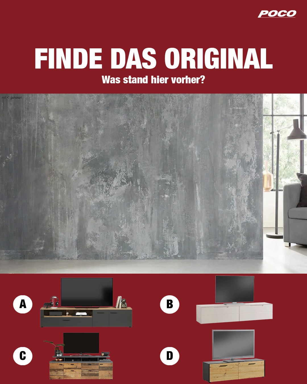 Welche Wohnwand passt dort am besten hin?