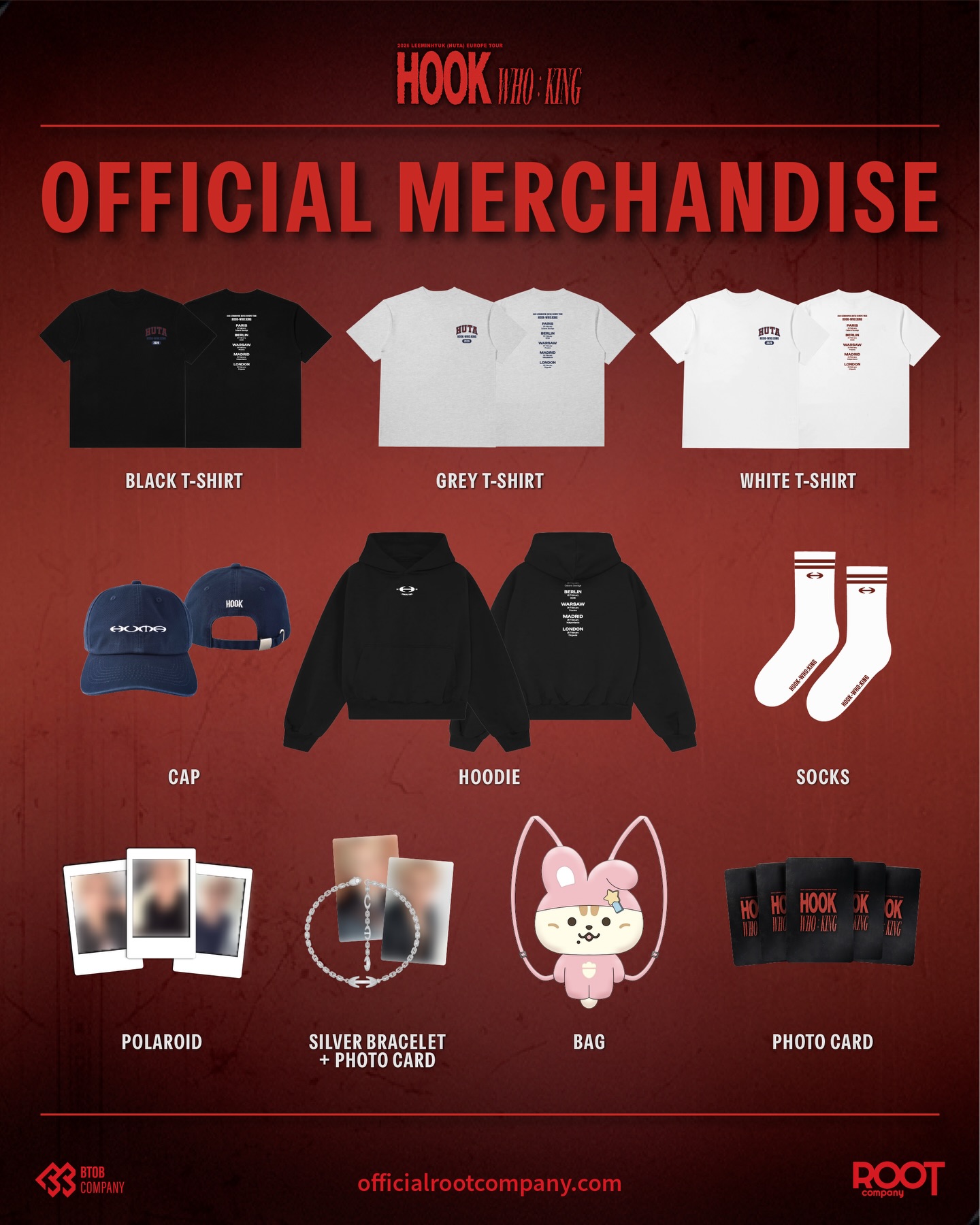 2026 LEE MINHYUK (HUTA) EUROPE TOUR <𝐇𝐎𝐎𝐊 - 𝐖𝐇𝐎 : 𝐊𝐈𝐍𝐆