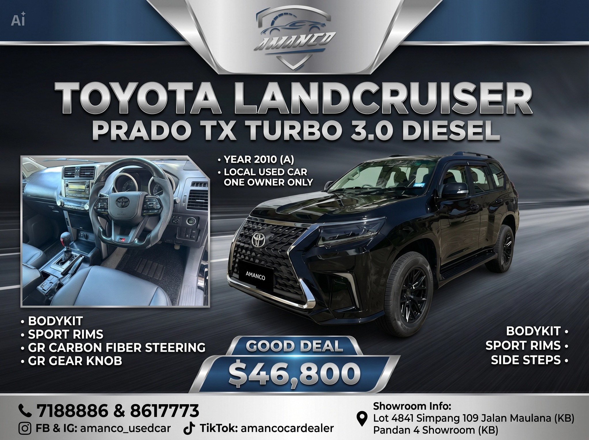 🔥 TOYOTA LANDCRUISER PRADO TX TURBO 3.0 DIESEL 🔥 🚗 Year: 2010