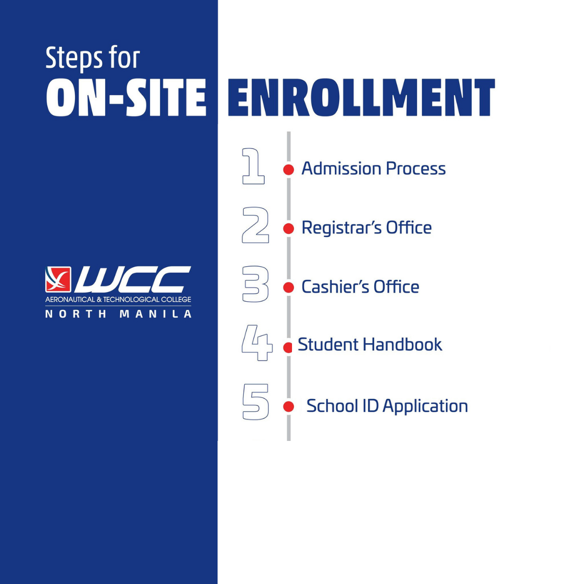 WCC Aeronautical & Technological College - North Manila - ENROLLMENT ...