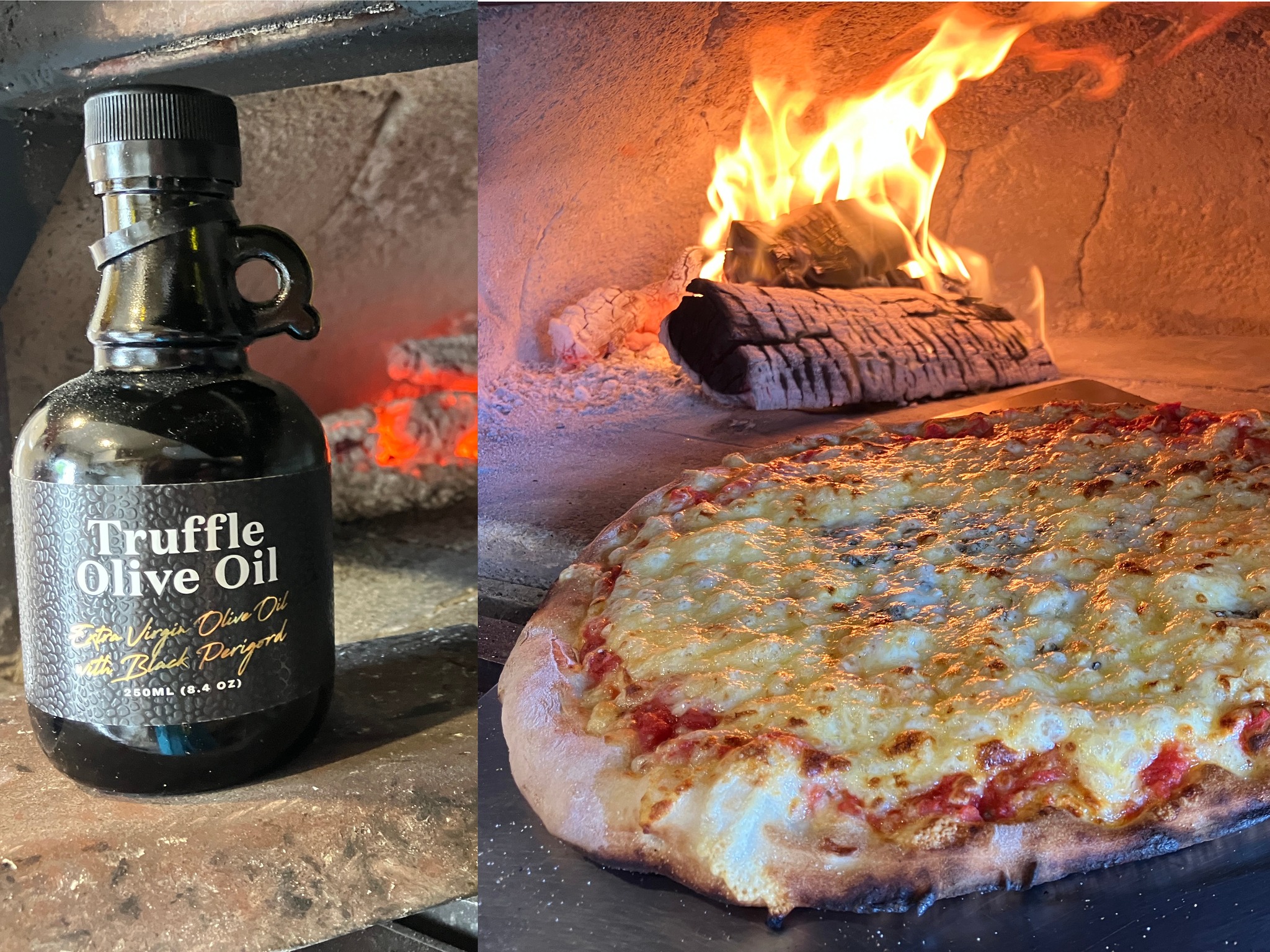 Chez - Pizza of the week is the 'Truffle Pig', tomato base, cheddar ...