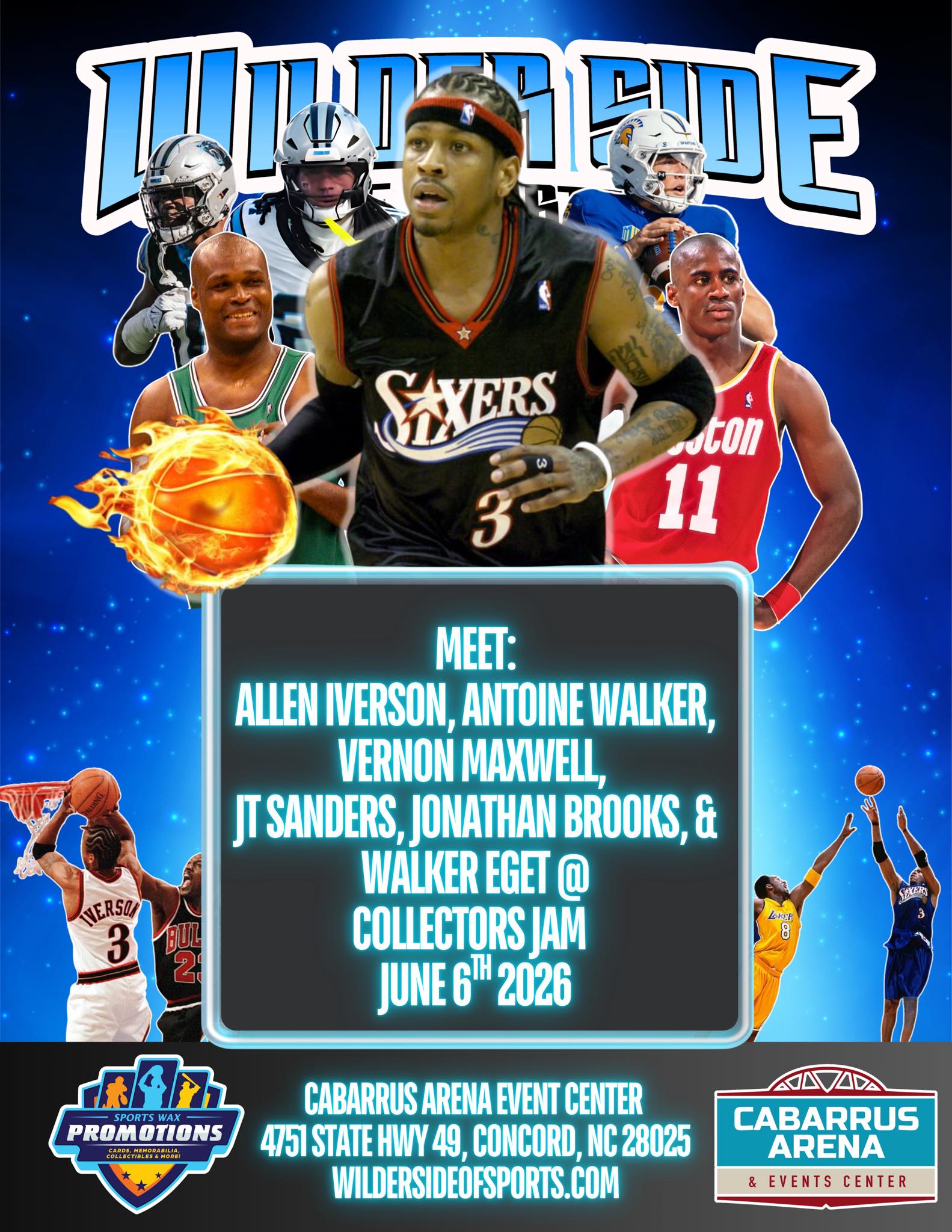 Meet Allen Iverson and more at Collectors Jam Autograph Pavilion