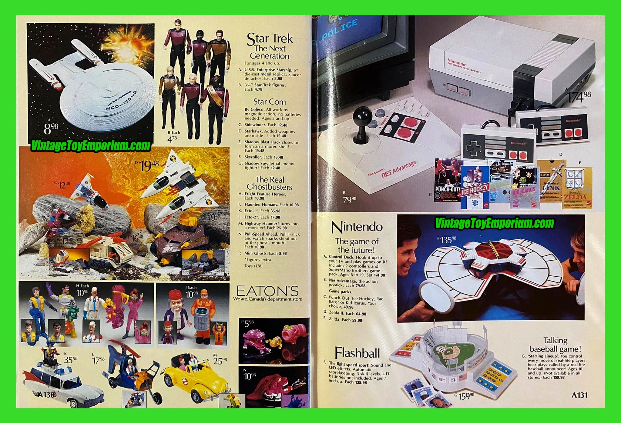 1988 Eaton's Catalog (pgs. 130-131) - Star Trek - StarCom - The
