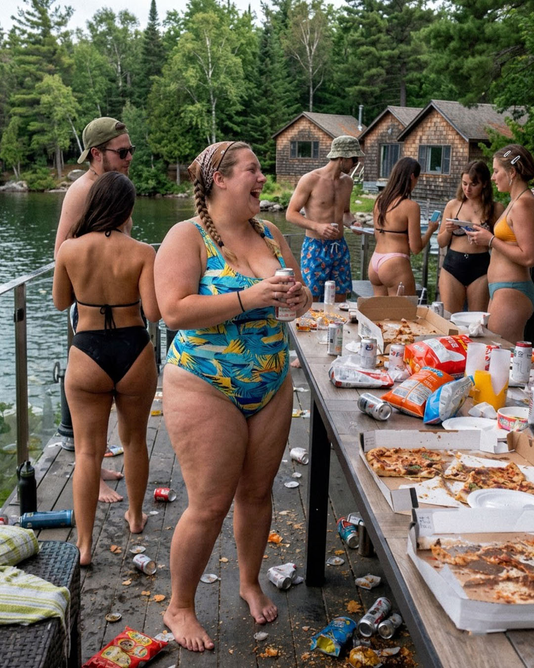 スケッチ03 Woman buys lake house with bonus after family forgets birthday