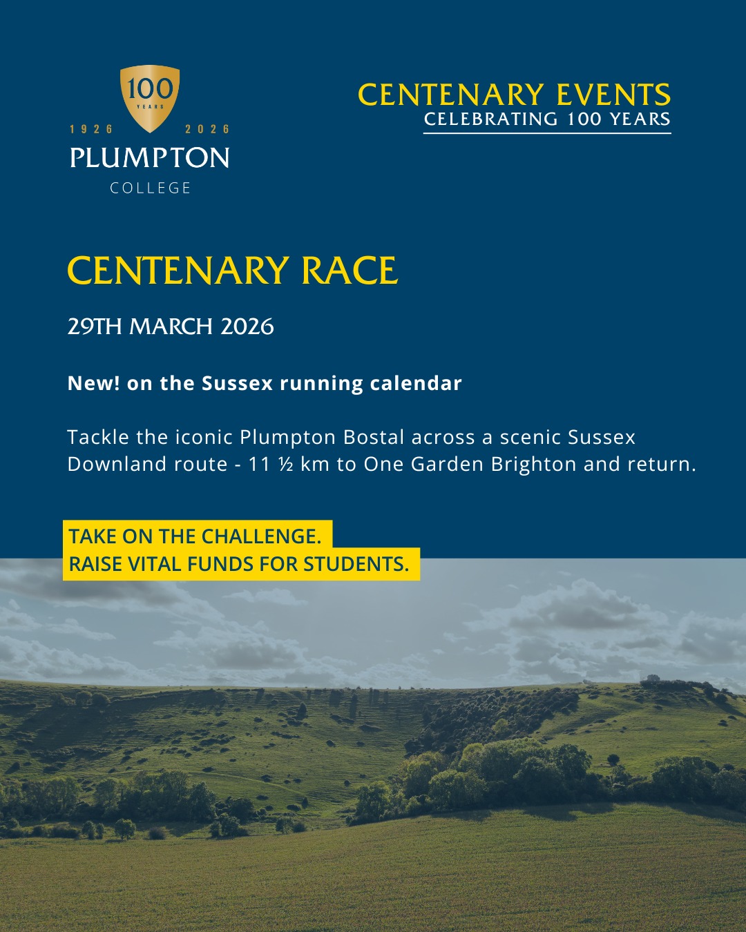 Plumpton - Set yourself a goal this Spring 🏃‍♂️ Inspired by generations ...