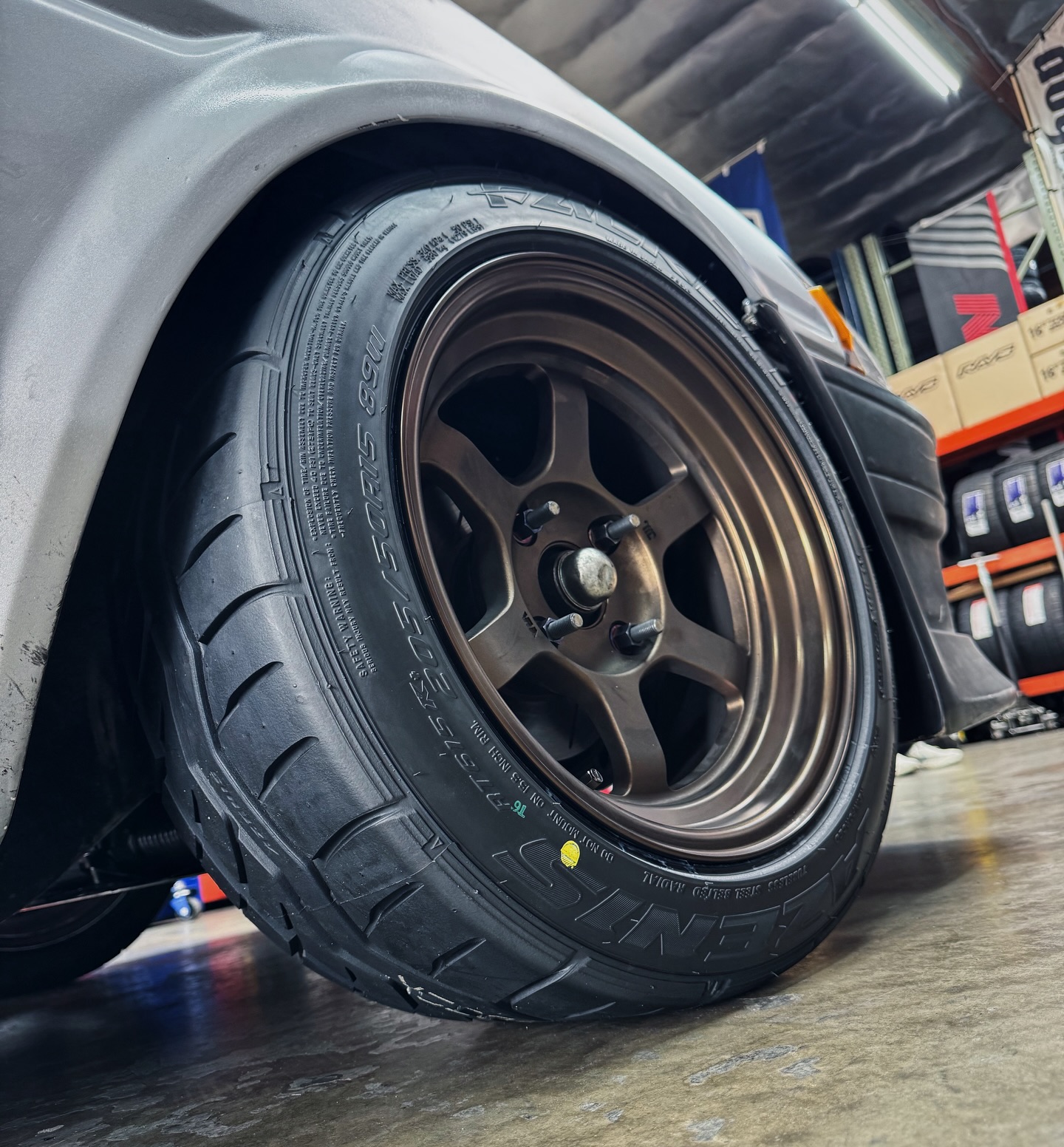 205/50/15 Falken Azenis RT615K+ on 15x8 Volk TE37V wheels
