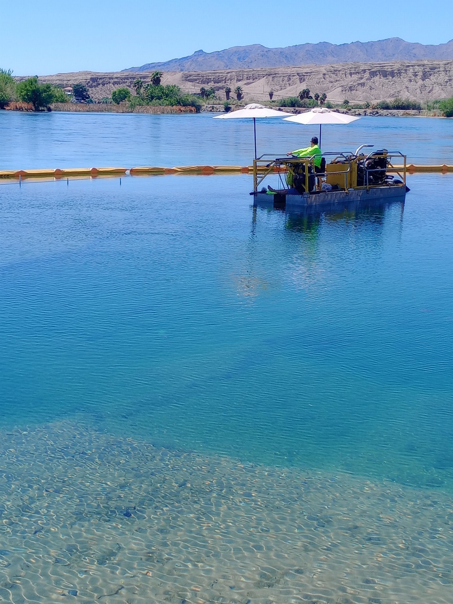 The boat launch at Big Bend of the Colorado State Recreation Area 