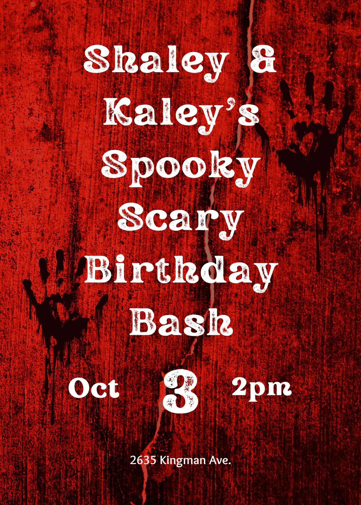 Shaley & Kaley's Spooky Scary Birthday Bash