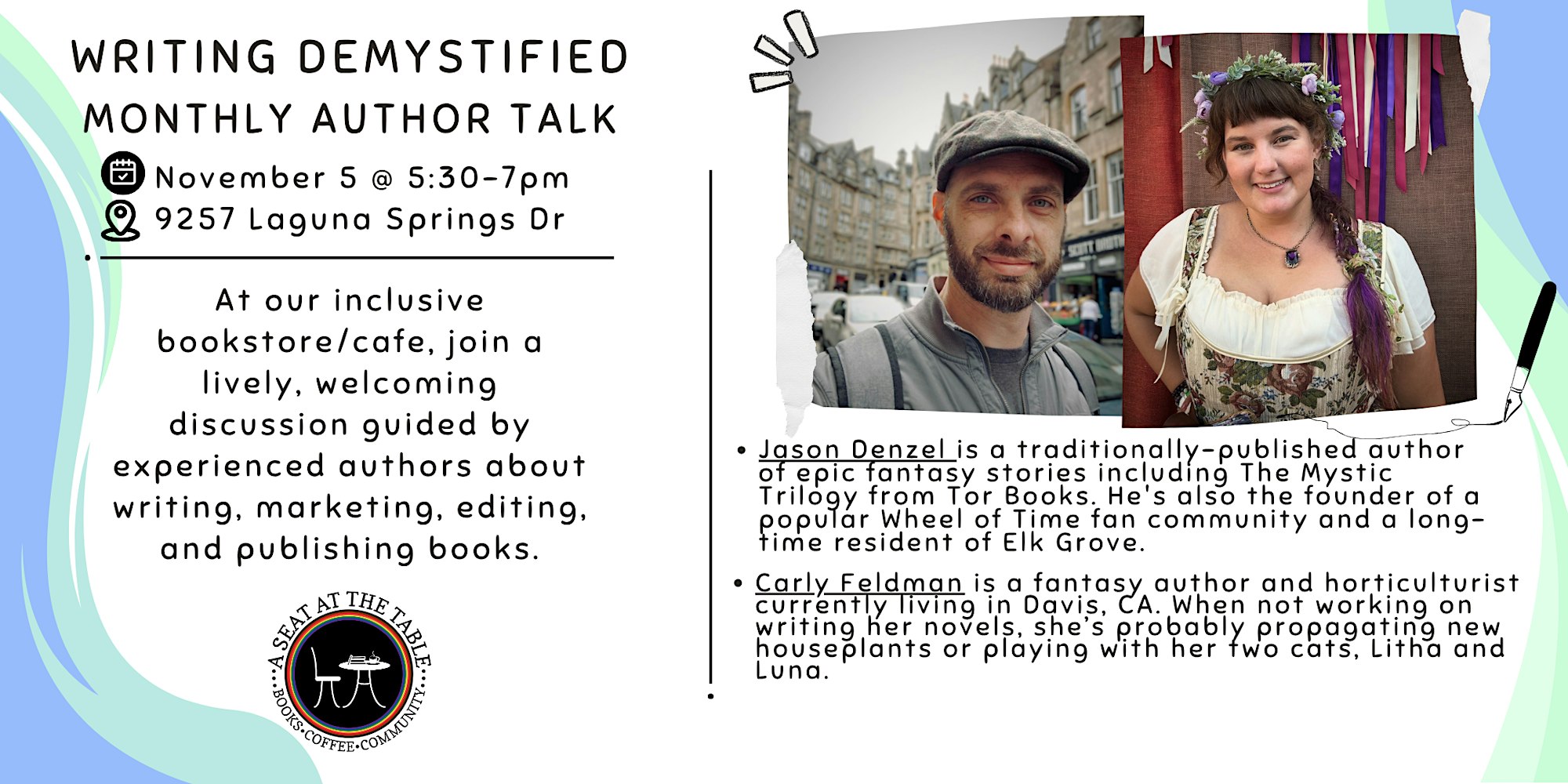 Writing Demystified w/ Jason Denzel and Carly Feldman