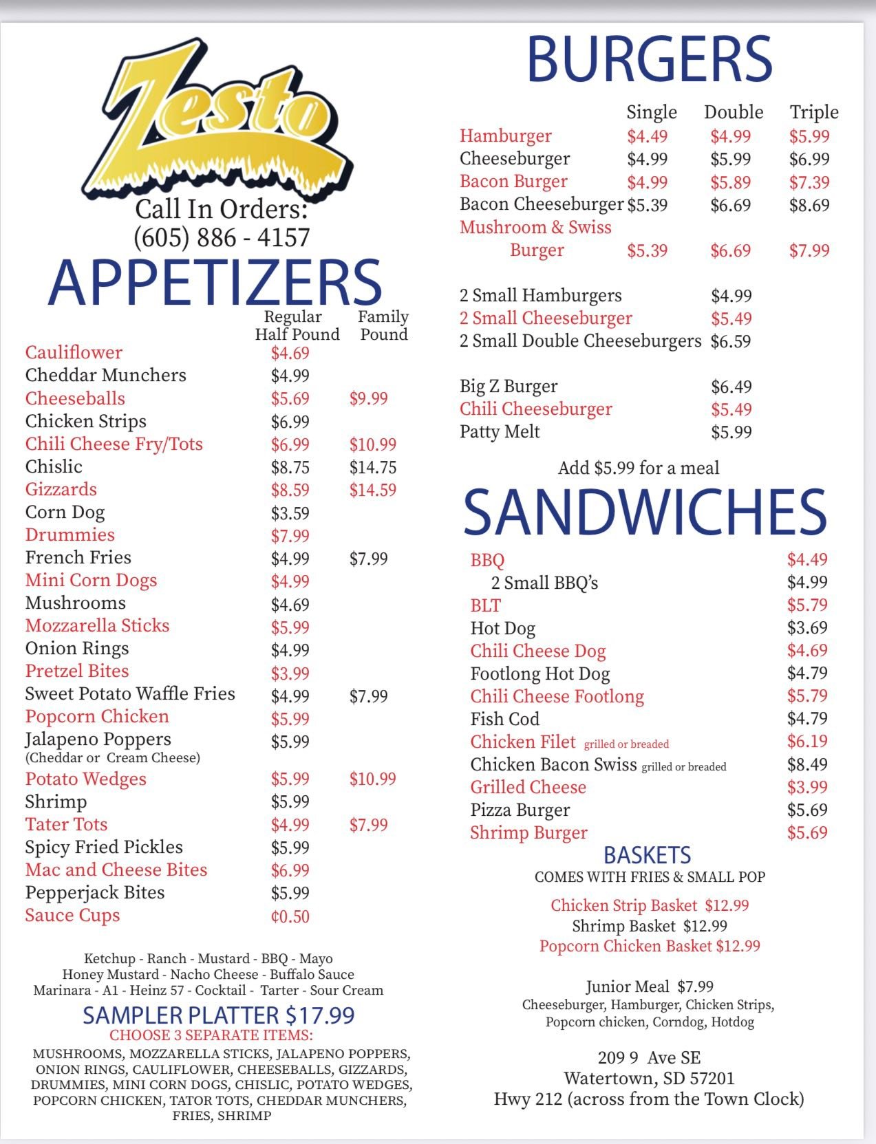 Zesto Drive Inn Watertown, Sd | Watertown SD