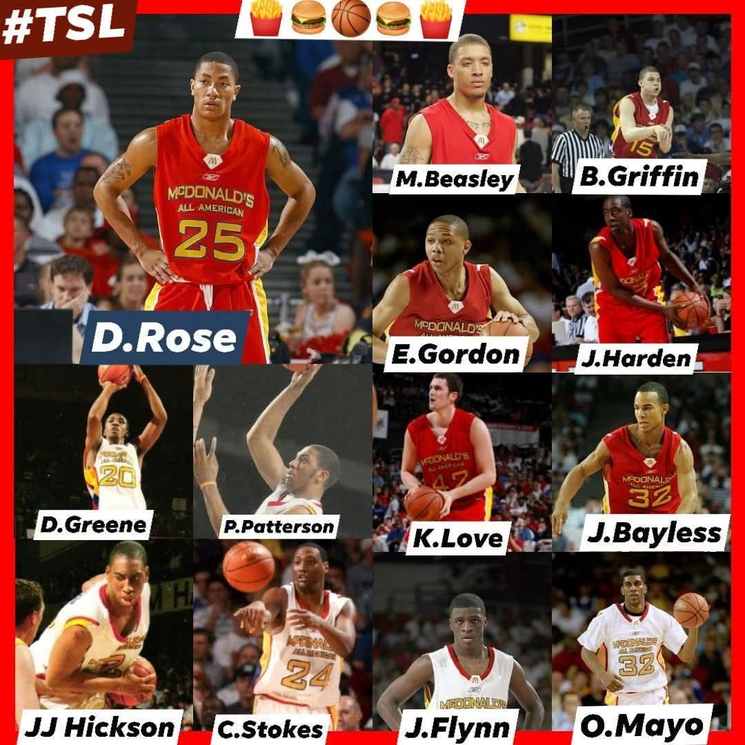 The (2007) McDonald's All American HS team‼️🍔🍟🏀🍔🍟