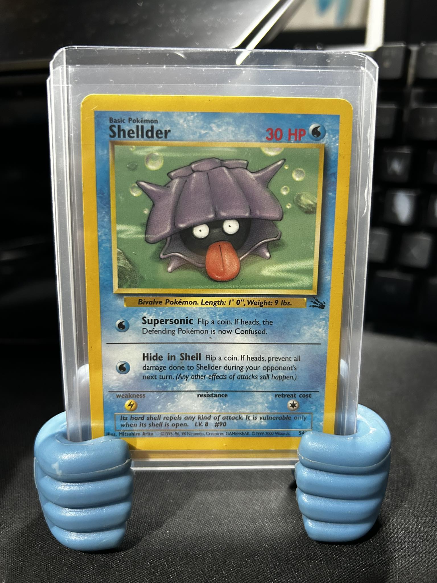 first edition shellder pokemon card Pokmon #90 TV Animation Blue Logo 1st Print ENG L015255  AGS Collectibles If heads I Found a Whole deck