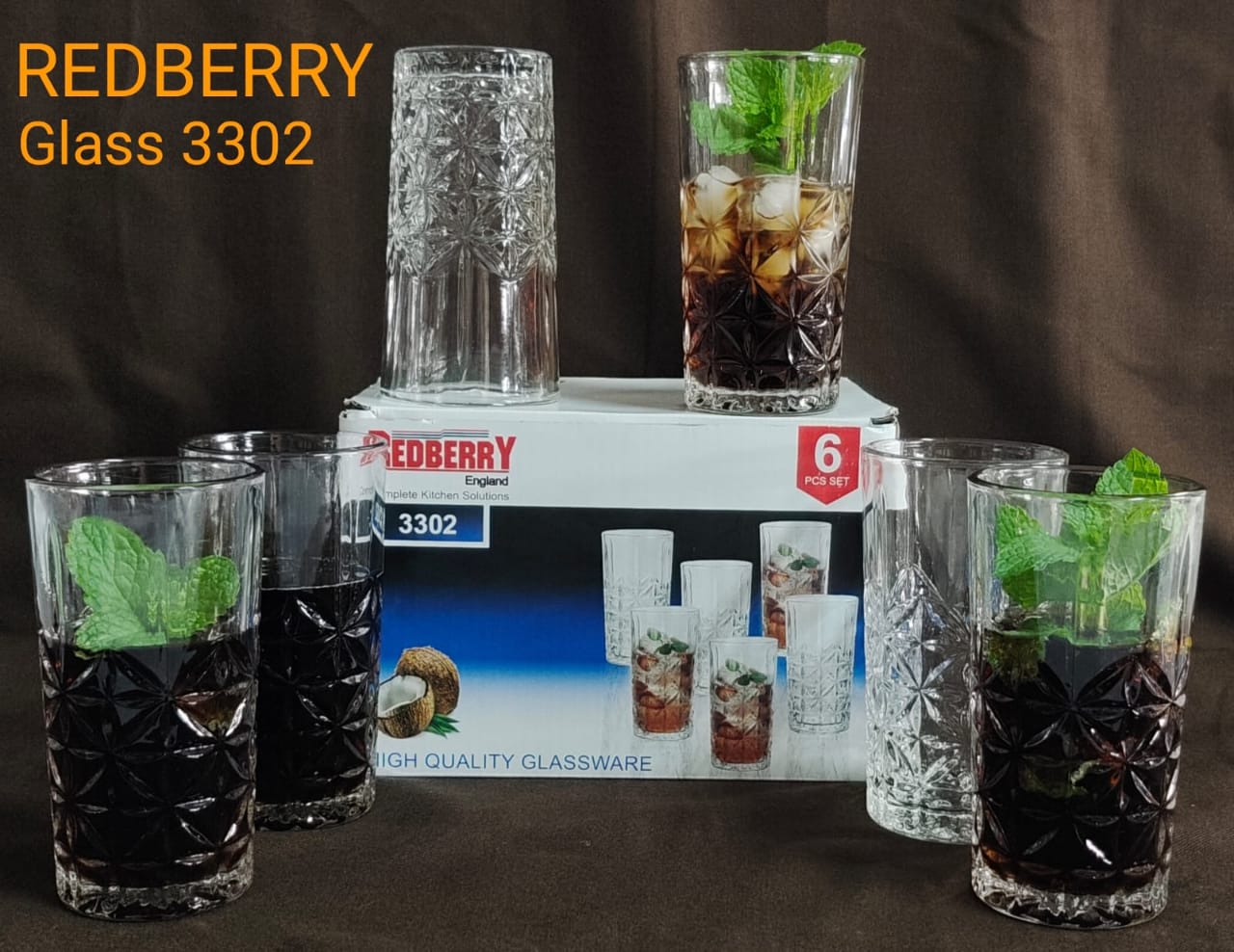 Rickys Home Interiors - 6pc tall glass set at 1100/- ⭕Lipa polepole ...