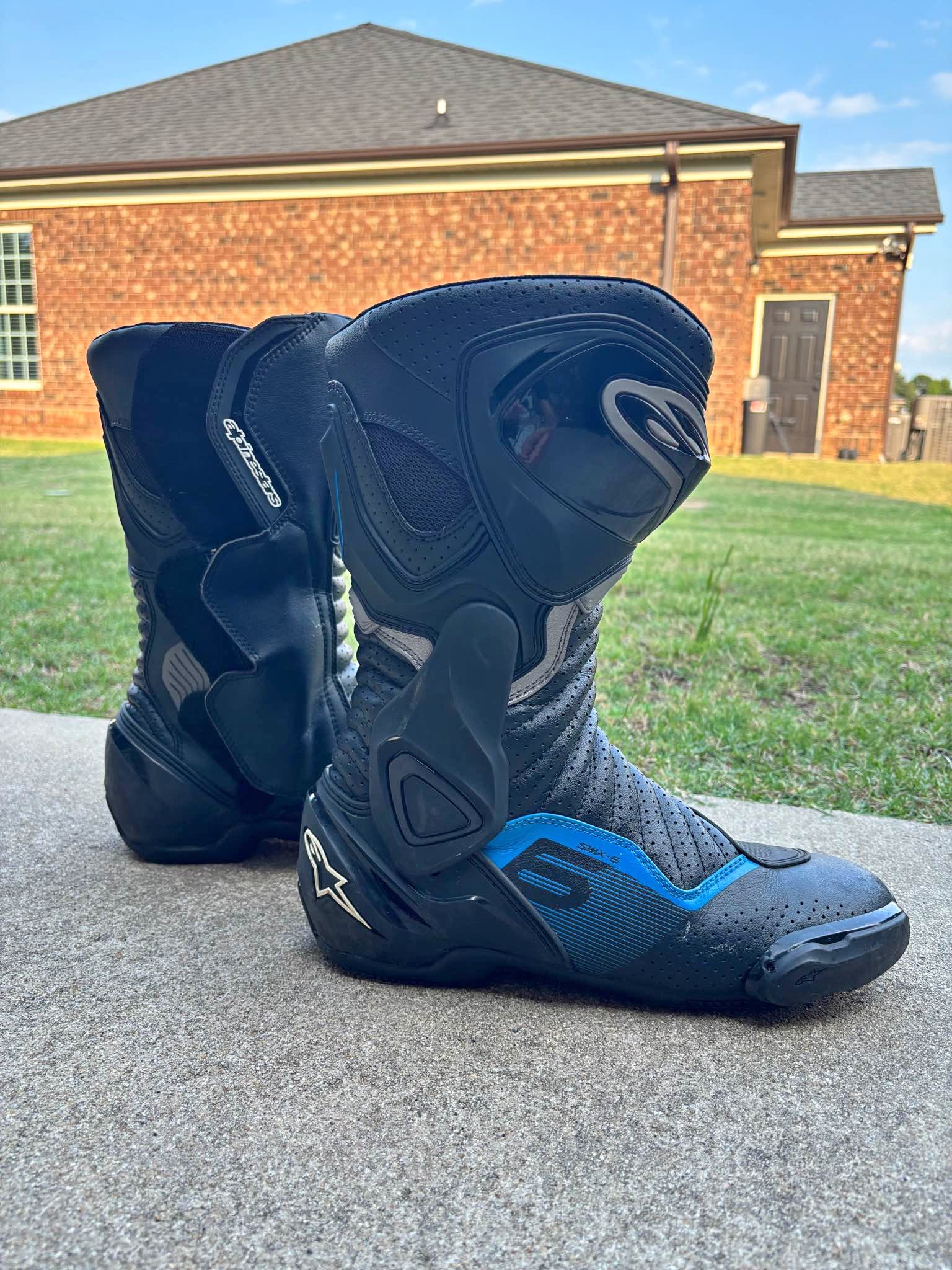 Alpinestars SMX-6 V2 Vented Motorcycle Boots | Size 44 EU / US 9.5 