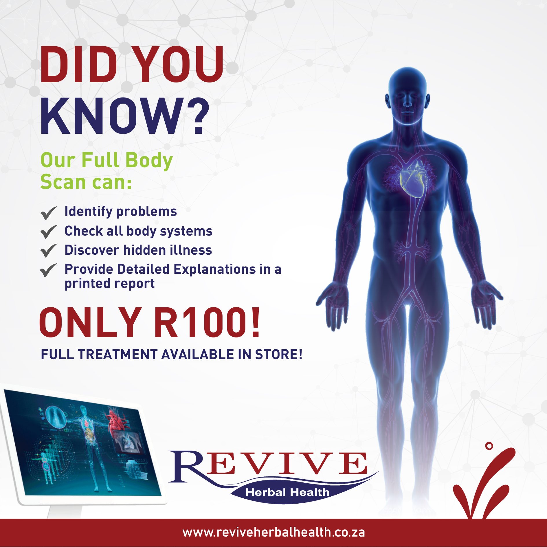 Revive Herbal Health - Check your health from head to toe for only R100 ...