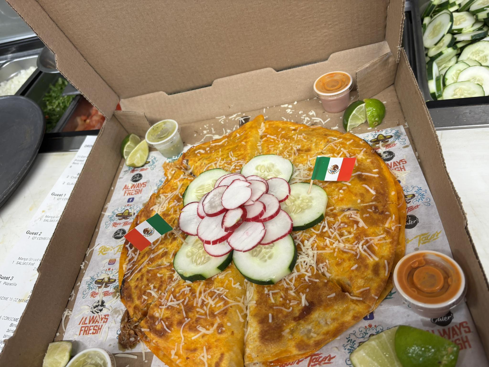 Rico's - “Ever seen a pizza and a quesadilla fall in love? 😍 Well… they ...