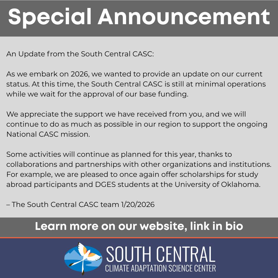 South - An Update from the South Central CASC: As we embark on 2026, we ...