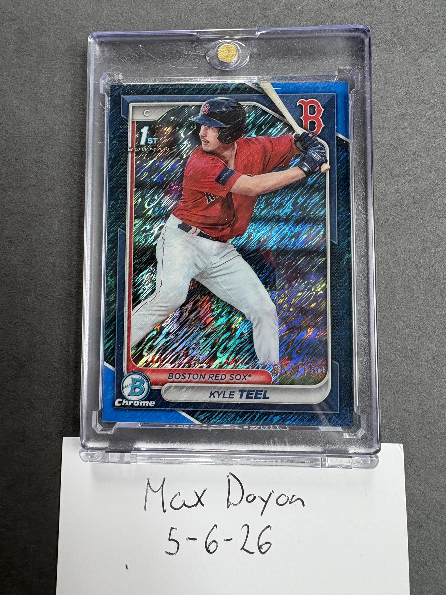 Kyle Teel 2024 Bowman Chrome auto card for sale