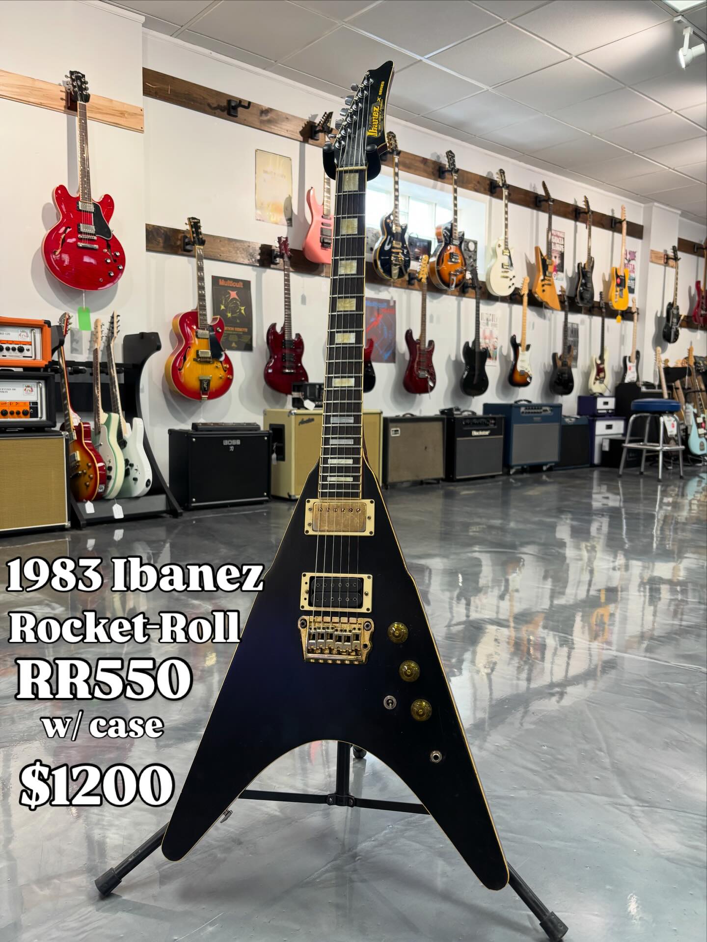 Check out this rare gem! This is a 1983 Ibanez Rocket Roll X