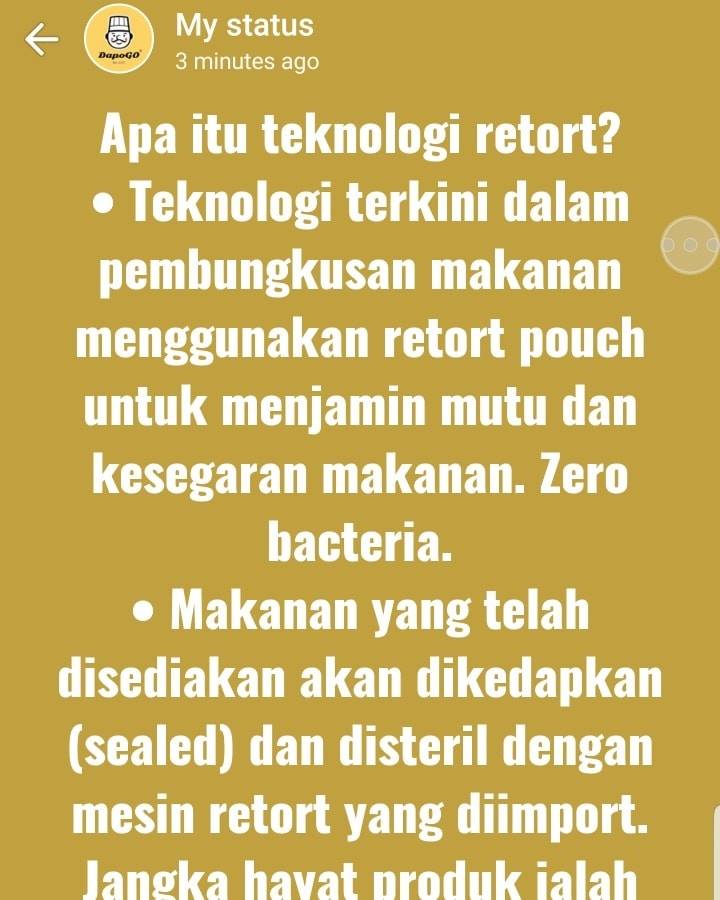 Dapogo Apa Itu Teknologi Retort Teknologi Terkini Facebook