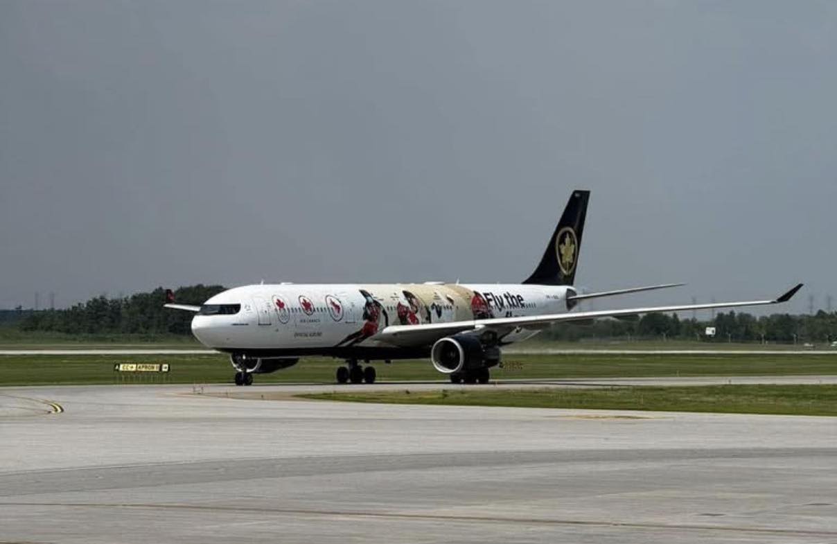 Air Canada A330-300 Fly the Flag livery at Ottawa