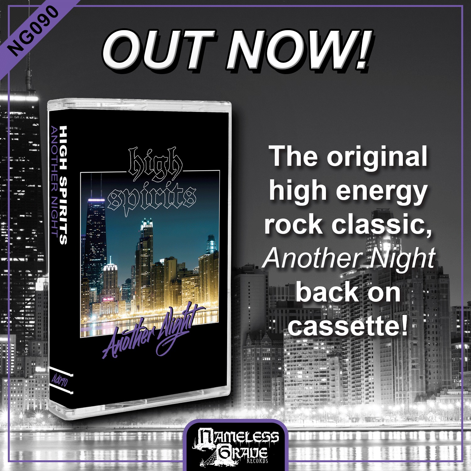 High Spirits' Another Night on cassette