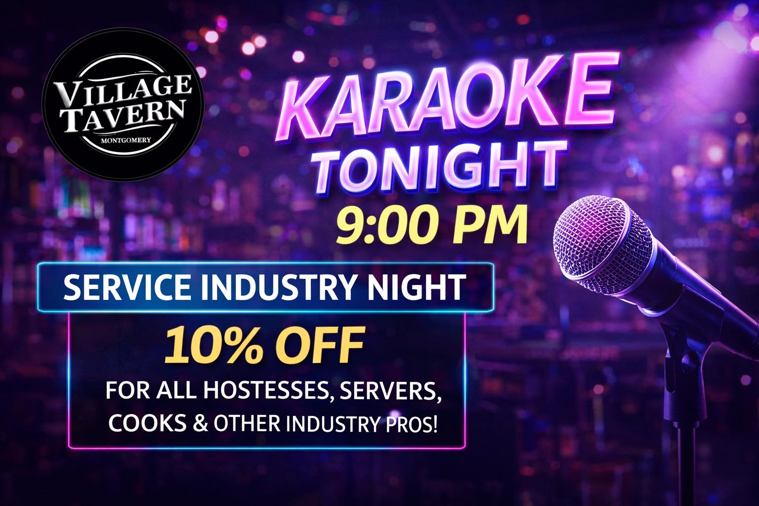 10 drunk cigarettes karaoke Karaoke kicks off at 9 PM tonight-service industry pros get 10% off all  night, so grab the mic and unwind at Village Tavern