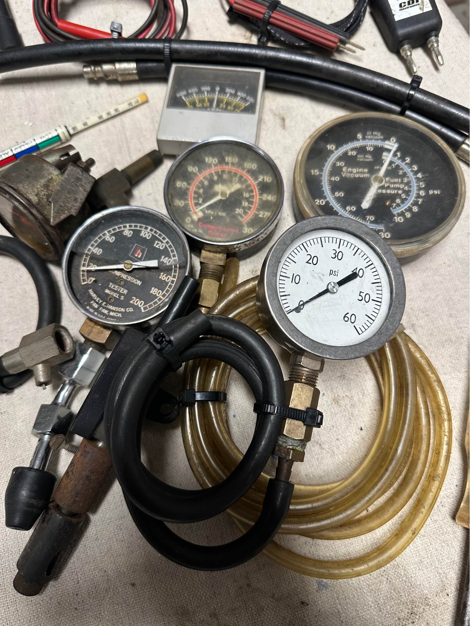Vintage Engine Diagnostic Gauges & Test Meters – Brown & Sharpe, KD ...