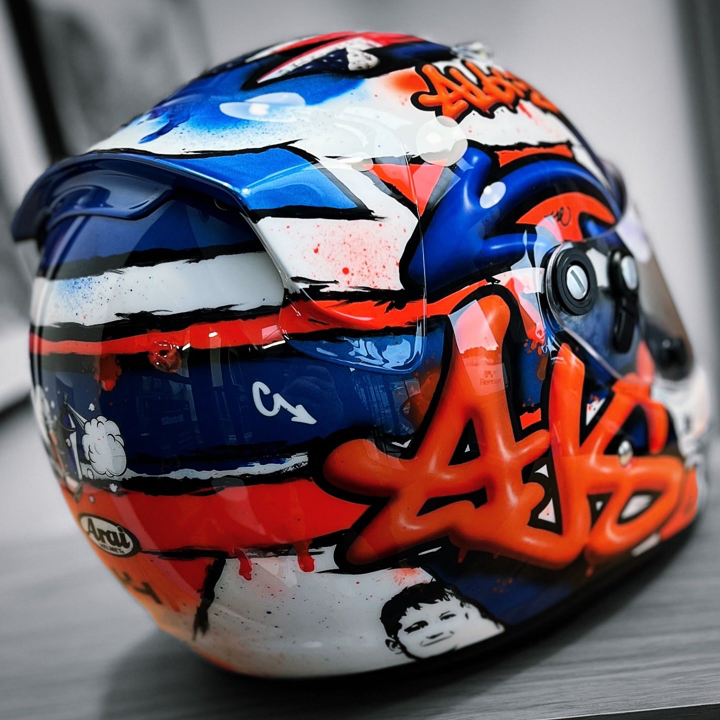 arai helmet graffiti Corsair-X Shield has a positive stop to resist unintentional opening Transform Your Arai rx7 evo