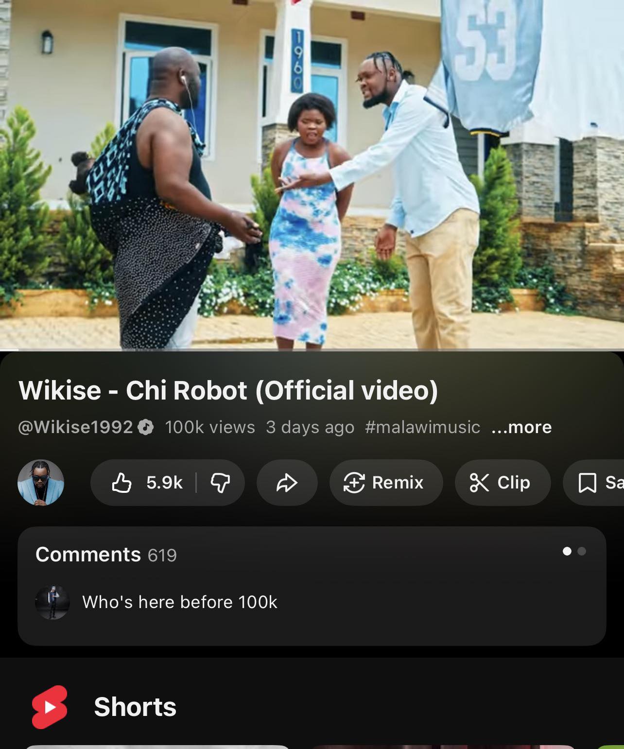 Wikise1992 - Mwandizizimusa 😭😭🥹 Thank you for the 100k... | Facebook