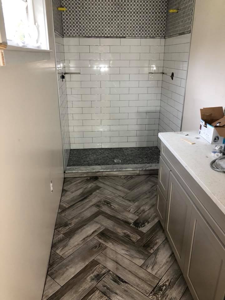 The master bathroom was... - Geary Tile and Remodeling LLC