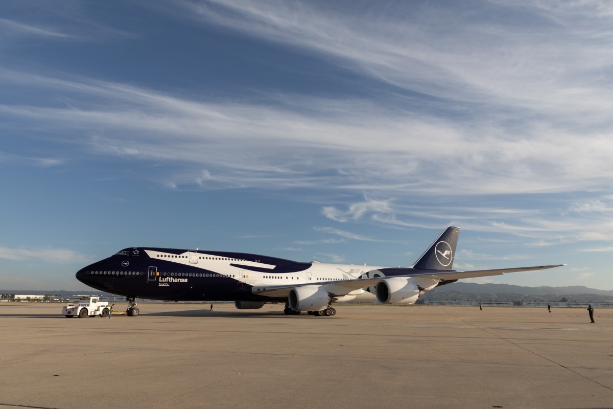 ✈️👑 Lufthansa ha presentado su Boeing 747-8 matrícula D-ABYN