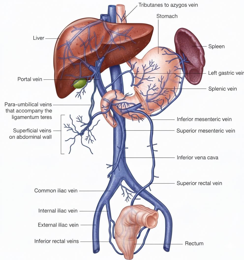 The image illustrates the venous... - Dr. Muhammed Ziya | Facebook