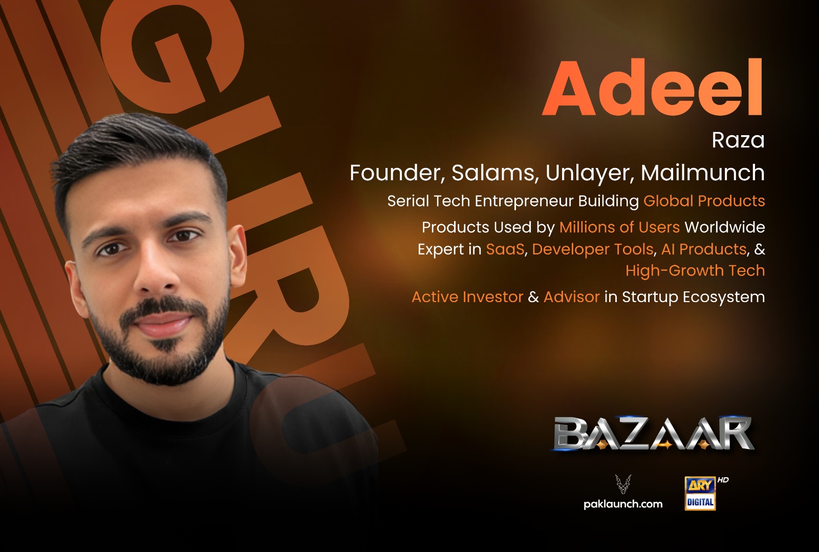 Paklaunch.com - Introducing Adeel Raza, Founder of Salams, Unlayer, and ...