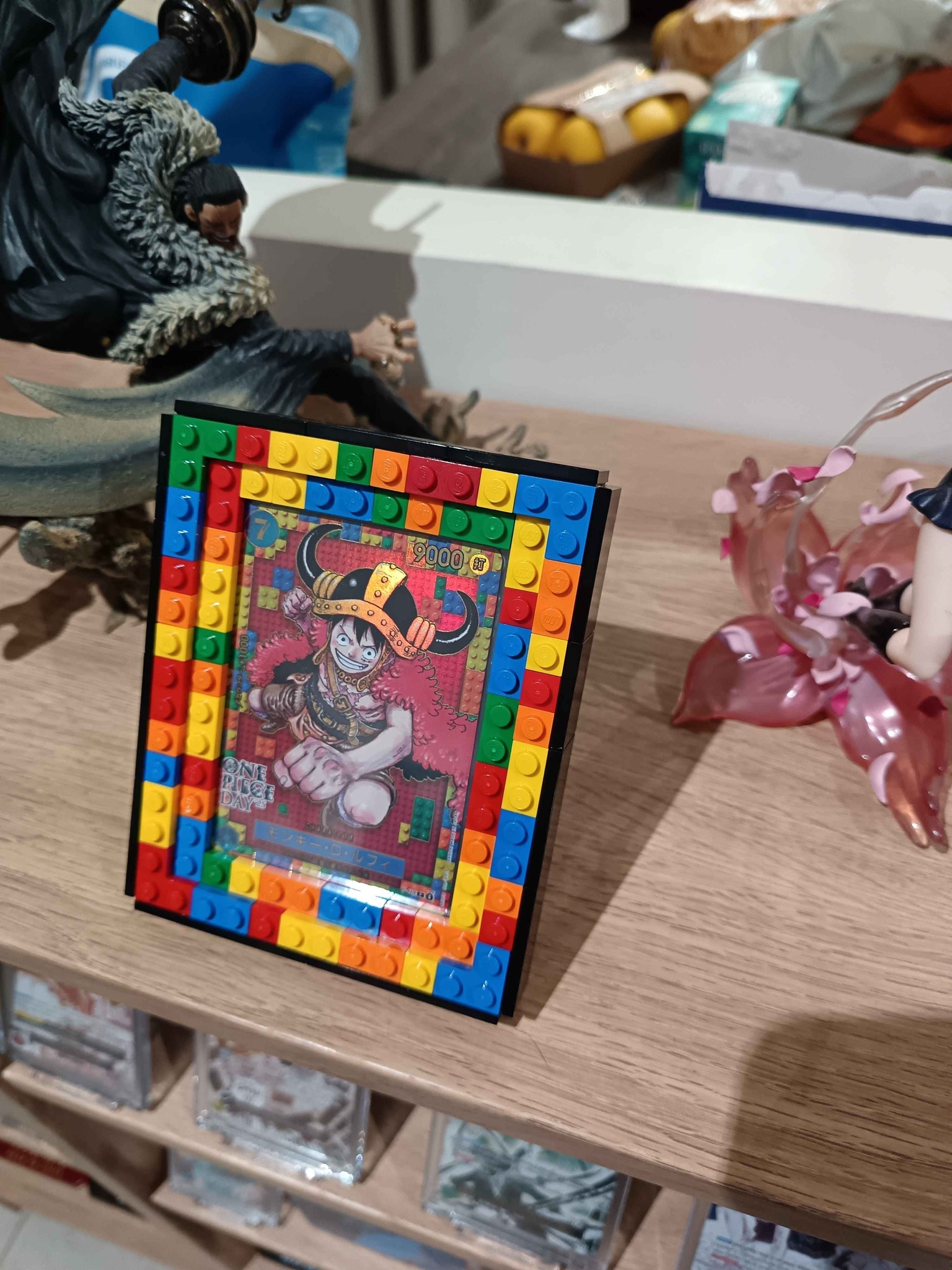 My display for Luffy card Monkey.D.Luffy P-110 from One Piece Day 