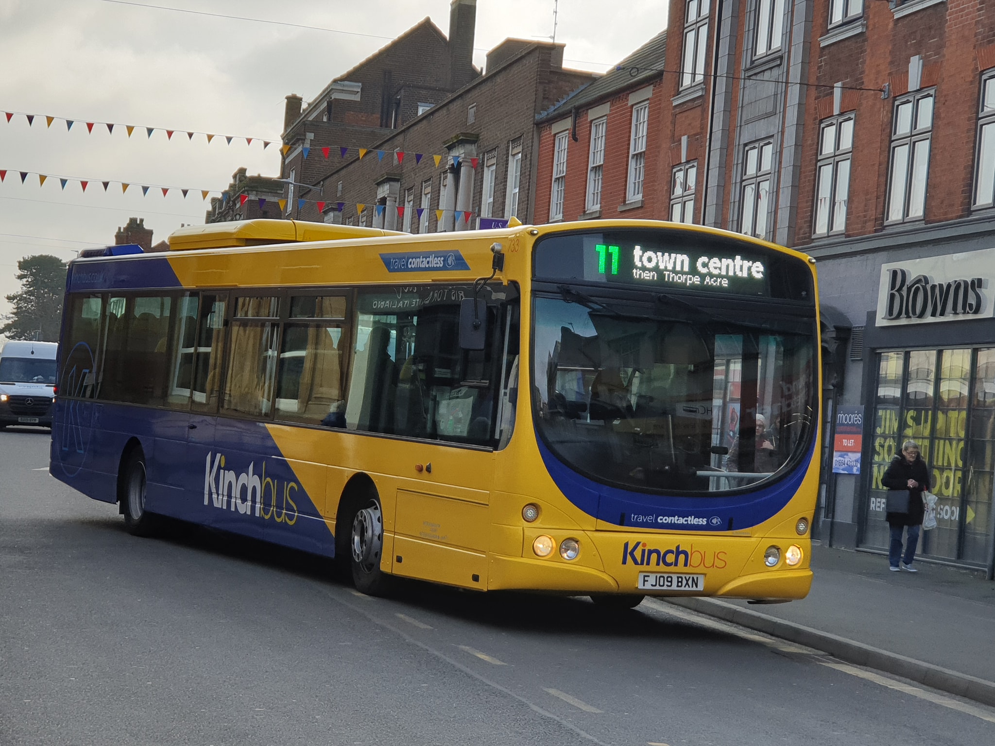 GB - The only volvo in the kinchbus fleet in loughborough is ex