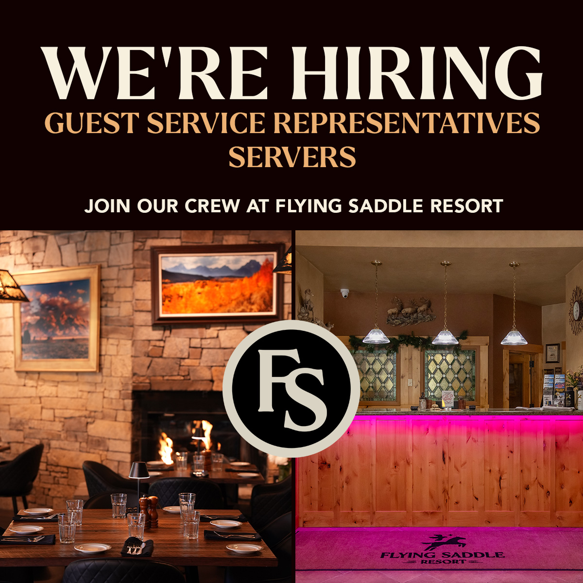 We’re Hiring! Flying Saddle Resort... - Flying Saddle Resort | Facebook