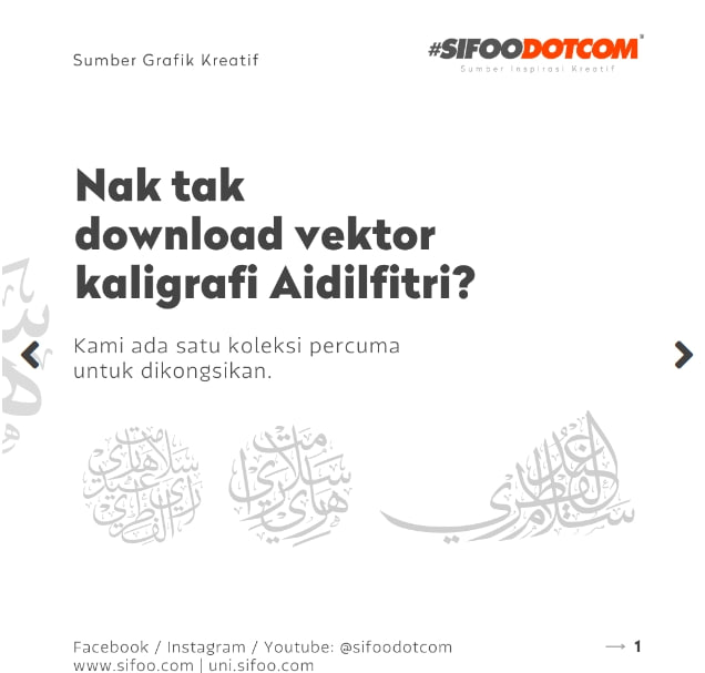 CikguLab - Khat Kaligrafi Hari Raya Aidilfitri by... | Facebook