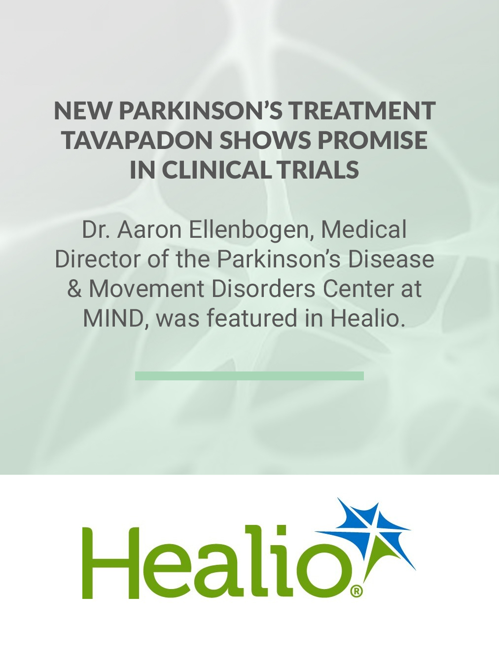 Tavapadon shows promise as new Parkinson's treatment option