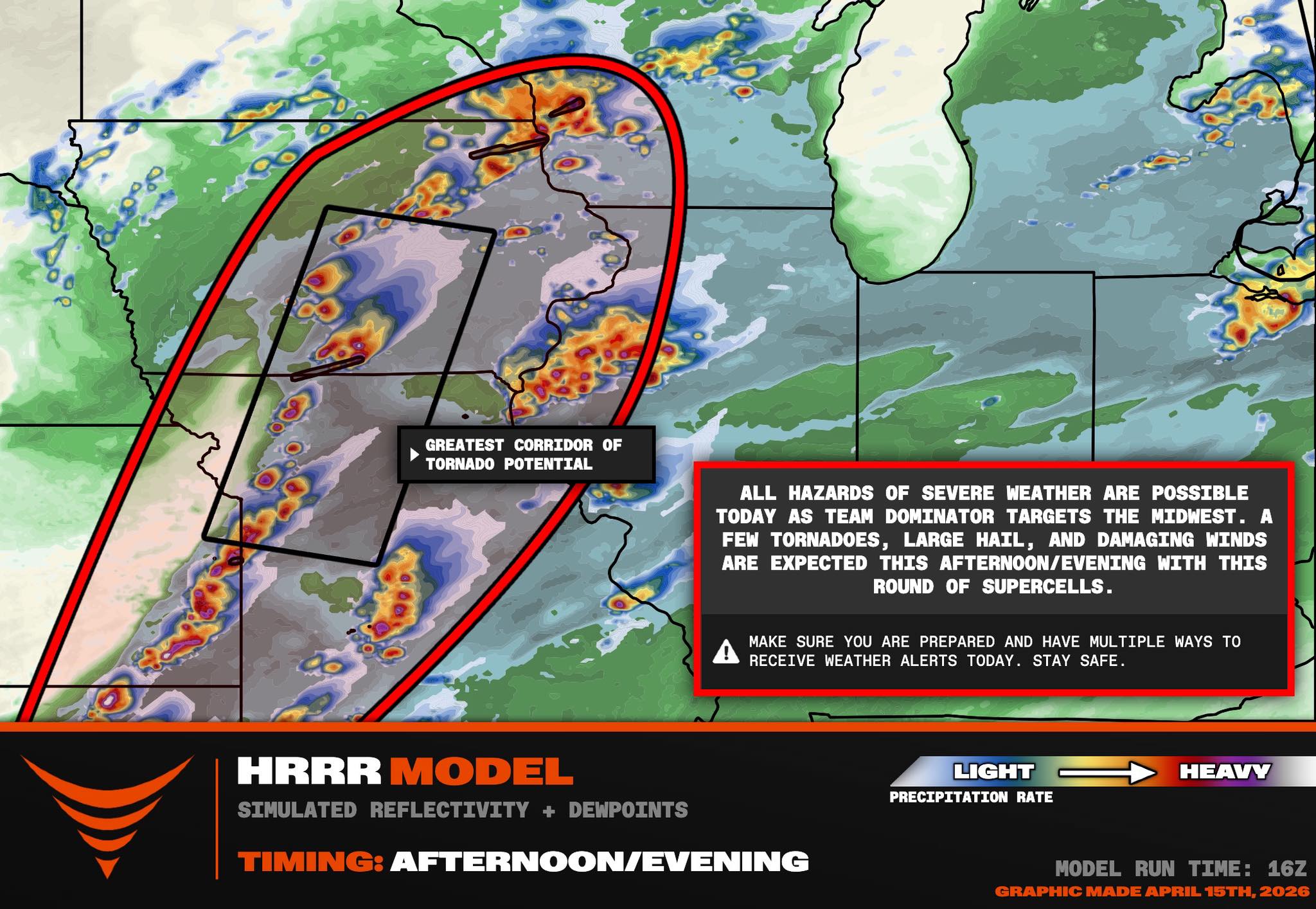 Severe weather outbreak expected in Midwest today