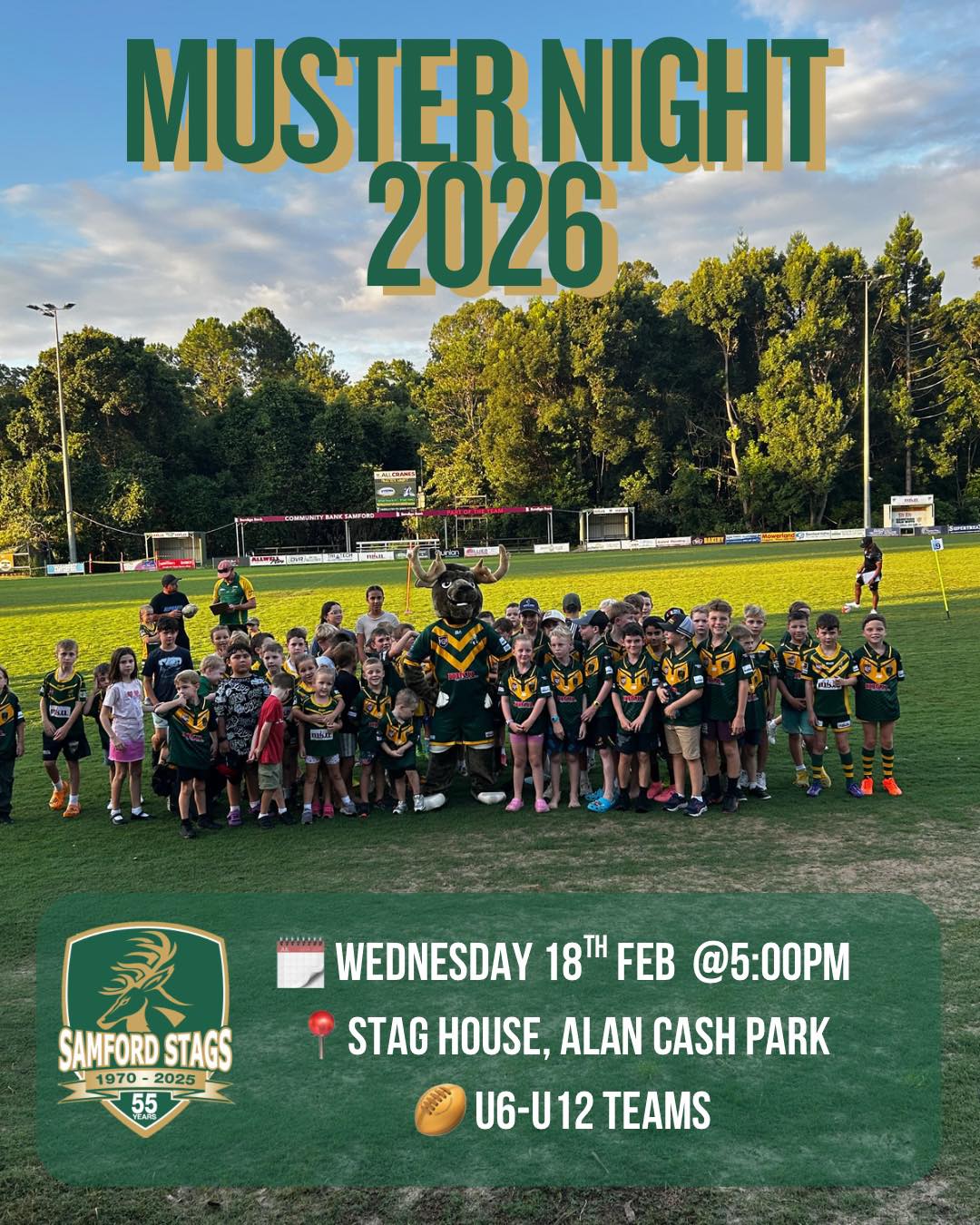 Samford - 🟢🟡🦌MKN Samford Stags Muster Night 2026🦌🟡🟢 Our 2026 Stags ...