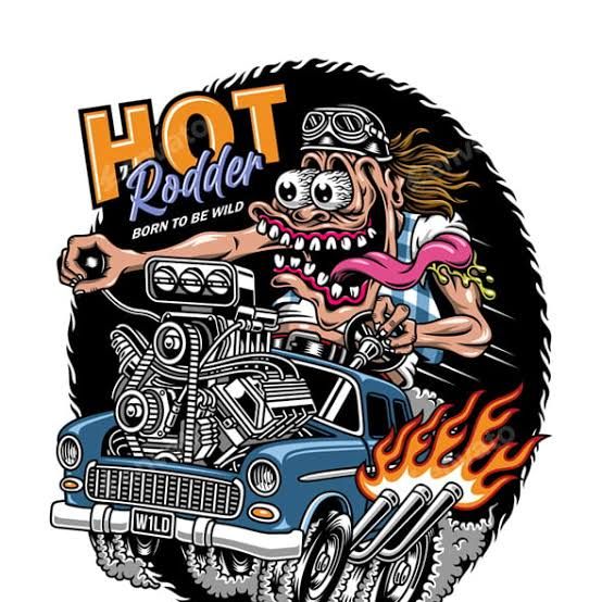 Rat Fink Car Sticker Rat Fink Style Muscle Car Sticker - American Made