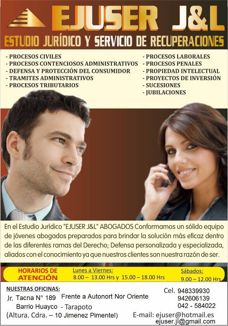 Ejuser y J&J Abogados e Ingenieros Consultores S.A.C | Tarapoto