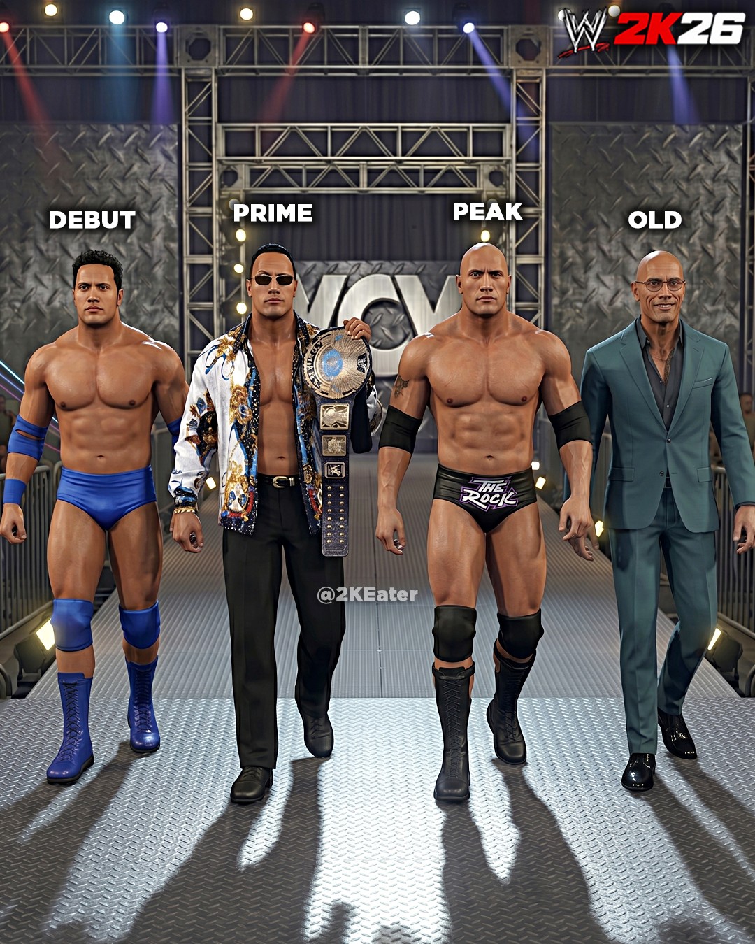The Rock's first and most recent appearance in a WWF/WWE video game