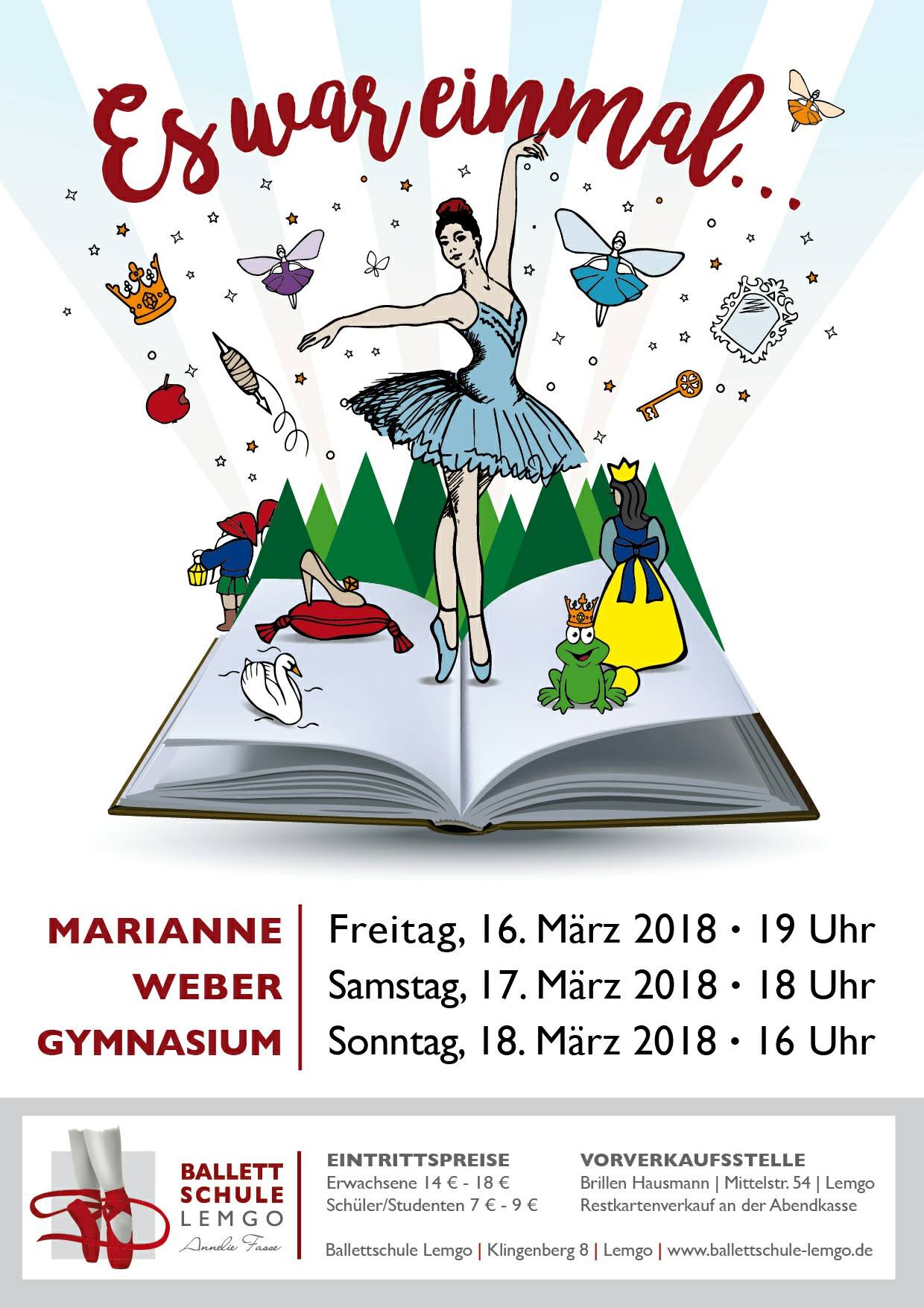 Vorhang Auf Endlich Wird Das Ballettschule Lemgo Facebook