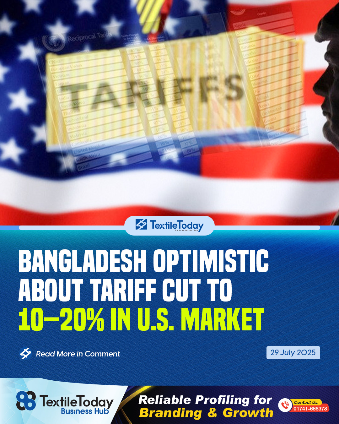 Textile Today - The tariff rate is likely to be between 10... | Facebook