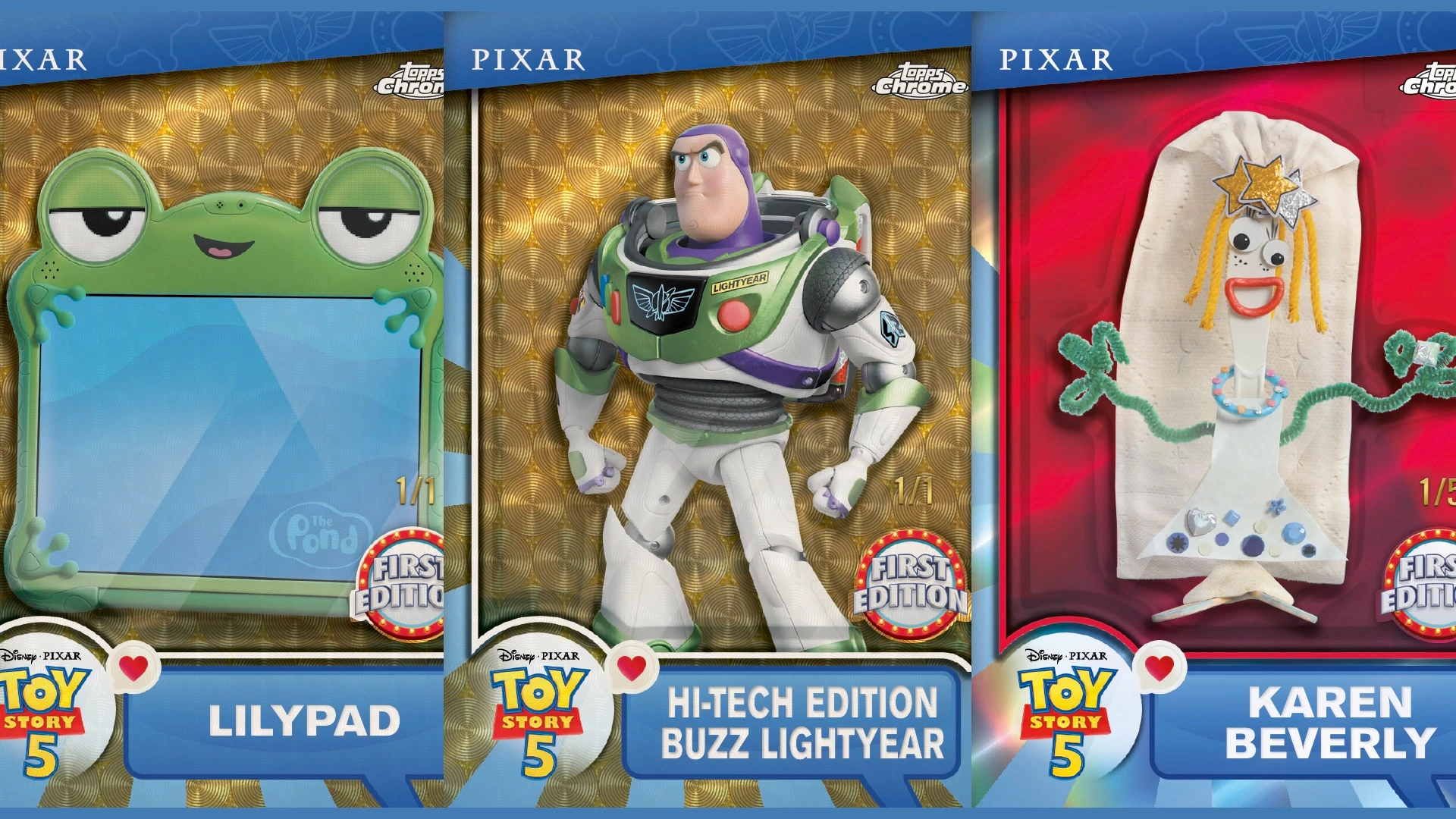 Topps has unveiled the first-ever Toy Story 5 trading cards as
