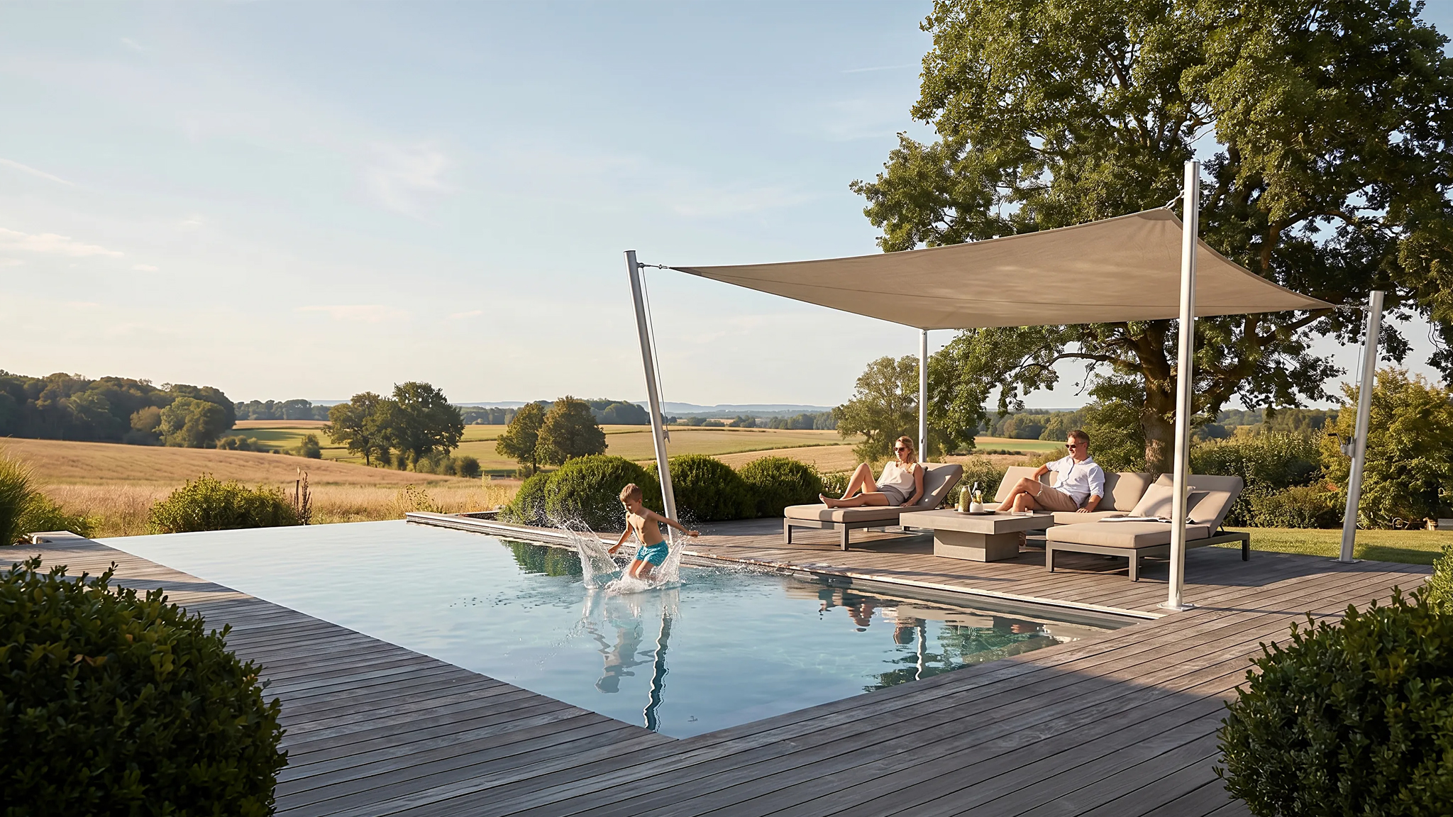 markise terrasse unter balkon empasa Seitenmarkise Start 2.0 Sichtschutz Sonnenschutz Windschutz VAUDE Alpstein 450 DWN top tent Farbe:Rosa - sofort verfügbar